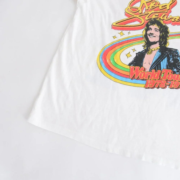 Daydreamer Rod Stewart World Tour '78 To '79 100%  Cotton Tee T-Shirt S - Picture 6 of 12